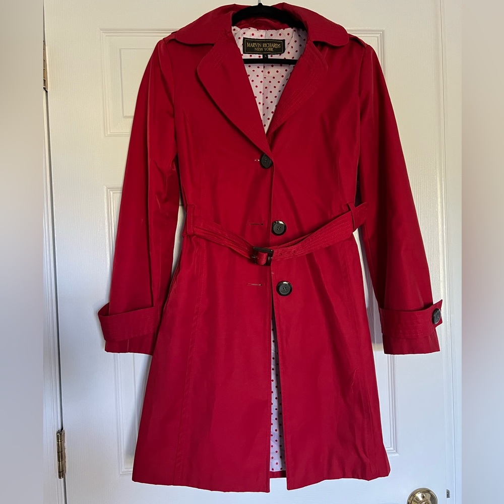 Marvin Richards Red Trench Coat